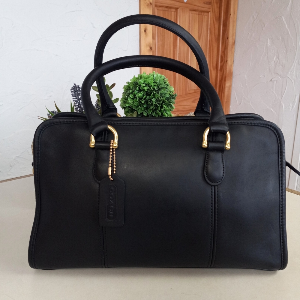 Coach Vintage Beaumont Satchel/Crossbody #9871, Navy Blue - Picture 14 of 16